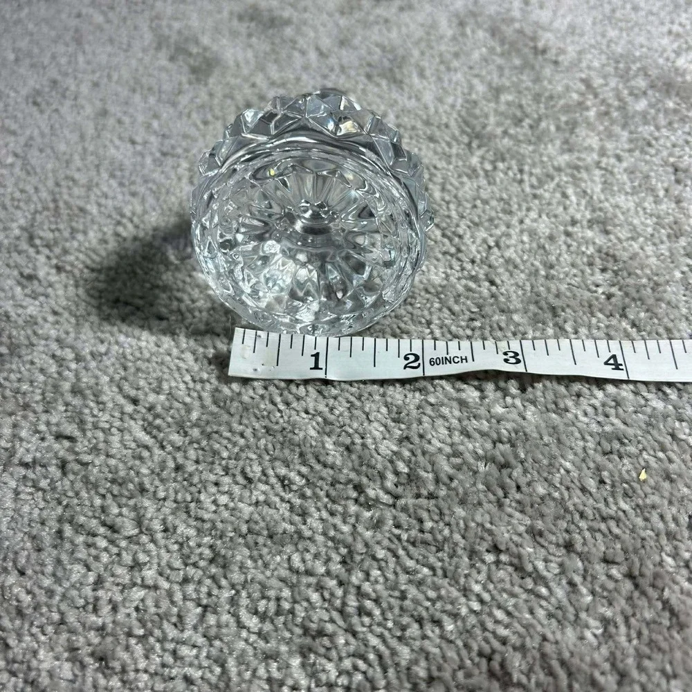 Cristal d Arques Glass Decanter Stopper Clear Diamond Cut Glass Replacement